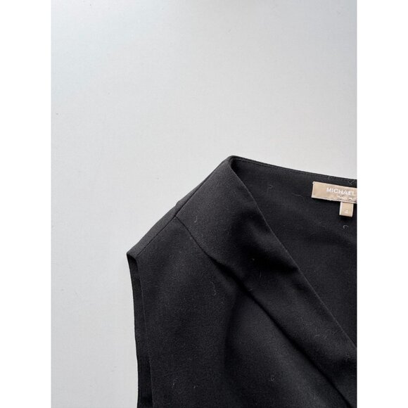 MICHAEL KORS COLLECTION Black Stretch Boucle Crepe Portrait Sheath Dress, Size 4 - Picture 10 of 14